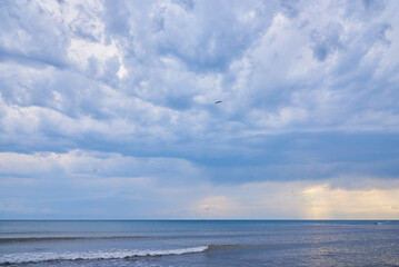 Sea and a lot of clouds