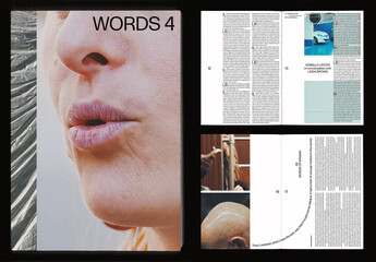 Organic Experimental Portrait Magazine Book Layout