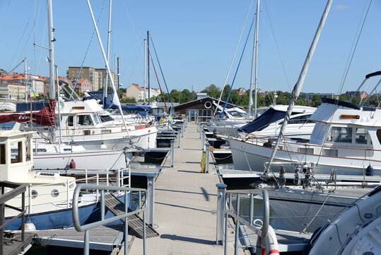 Marina in Karlskrona, Schweden