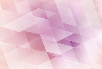Light Pink vector backdrop with rhombus.