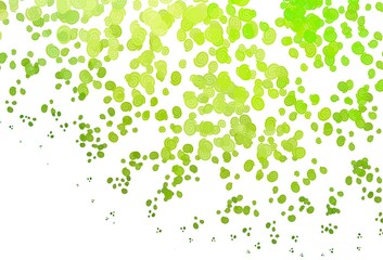 Light Green vector pattern with lava shapes.
