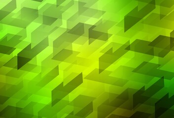 Light Green, Yellow vector texture in rectangular style.