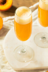 Refreshing Boozy Peach Bellini