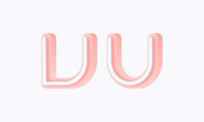 3D isometric premade logo rounded kids store circle monogram alphabet characters