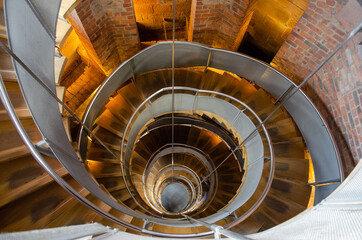 Fototapeta premium spiral staircase in the church