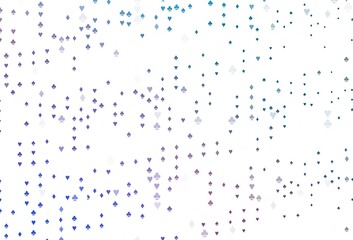 Light Blue, Red vector cover with symbols of gamble.