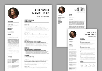 Curriculum Vitae and Cover Letter Layout