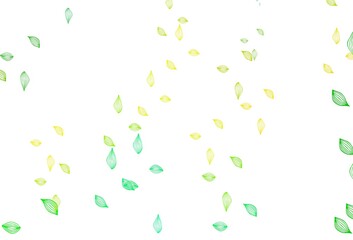 Light Green, Yellow vector sketch backdrop.