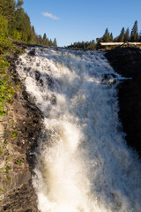 Beautiful view of the waterfall 