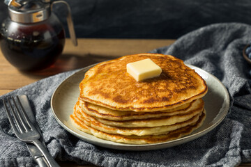 Homemade Sourdough Pancakes with Butter