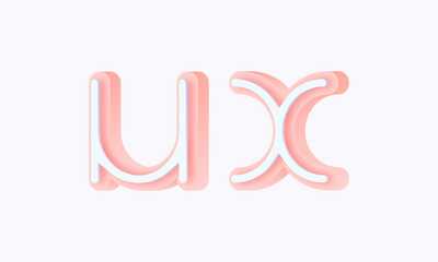 3D isometric premade logo rounded kids store circle monogram alphabet characters