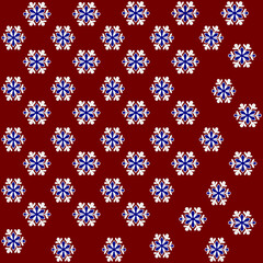 seamless pattern with snowflakes