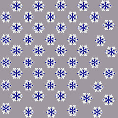 seamless pattern with snowflakes