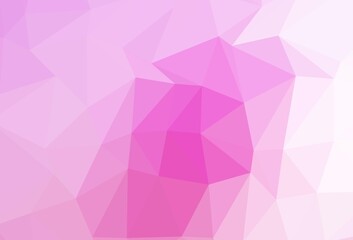 Light Pink vector abstract mosaic backdrop.