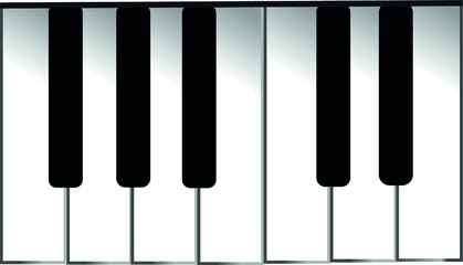 Naklejka premium piano keys background