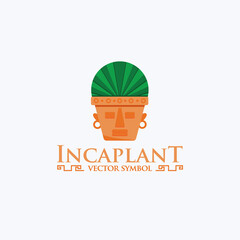 Incas logo template. Tree services illustration for your company. Maya Vector element for your design, identity, corporation, shop. 
