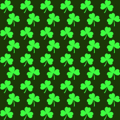 seamless pattern with clover