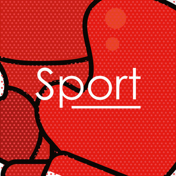 sport boxing gloves vector design