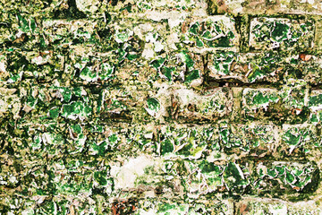 Background image of a brick wall and plaster