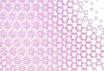 Light pink vector texture with disks.