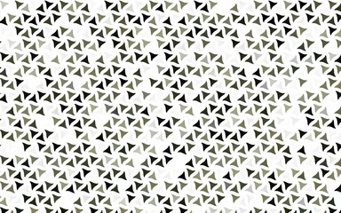 Light Green vector seamless background with triangles.