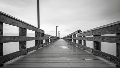 Fototapeta na wymiar bridge to the sea