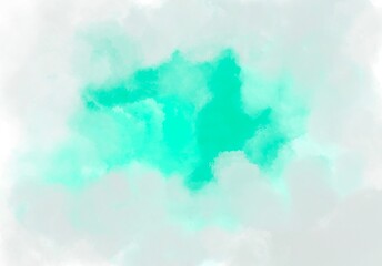 Seafoam green  sky with clouds background 