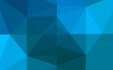 Obraz premium Light BLUE vector polygon abstract background.