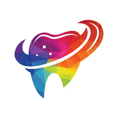 Dental logo Template vector illustration design. Dental Clinic Logo Teeth abstract design vector template.