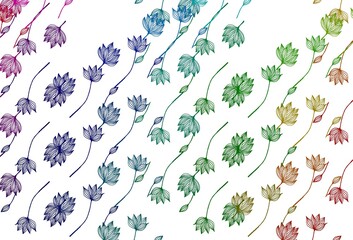 Light Multicolor, Rainbow vector sketch texture.