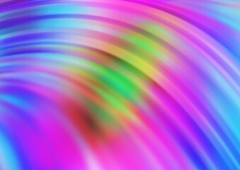 Obraz premium Light Multicolor, Rainbow vector background with bent ribbons.