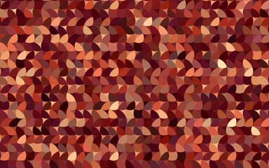 Dark Red vector banner with circles, spheres. Abstract spots. Background of Art bubbles in halftone style with colored gradient.