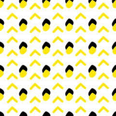 Hand drawn seamless dot pattern. Abstract vector background.