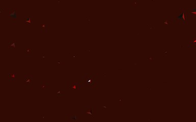 Dark Green, Red vector backdrop with lines, triangles.