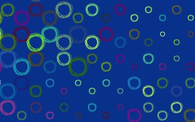 Light Multicolor vector template with circles.