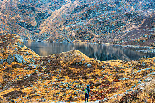One of five Hindu holy lakes in in Panch Pokhari in the Sindhupalchowk District of Nepal.