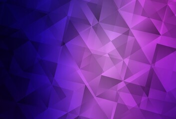 Light Purple, Pink vector triangle mosaic background.