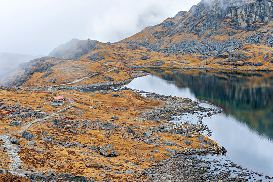 One of five Hindu holy lakes in in Panch Pokhari in the Sindhupalchowk District of Nepal.
