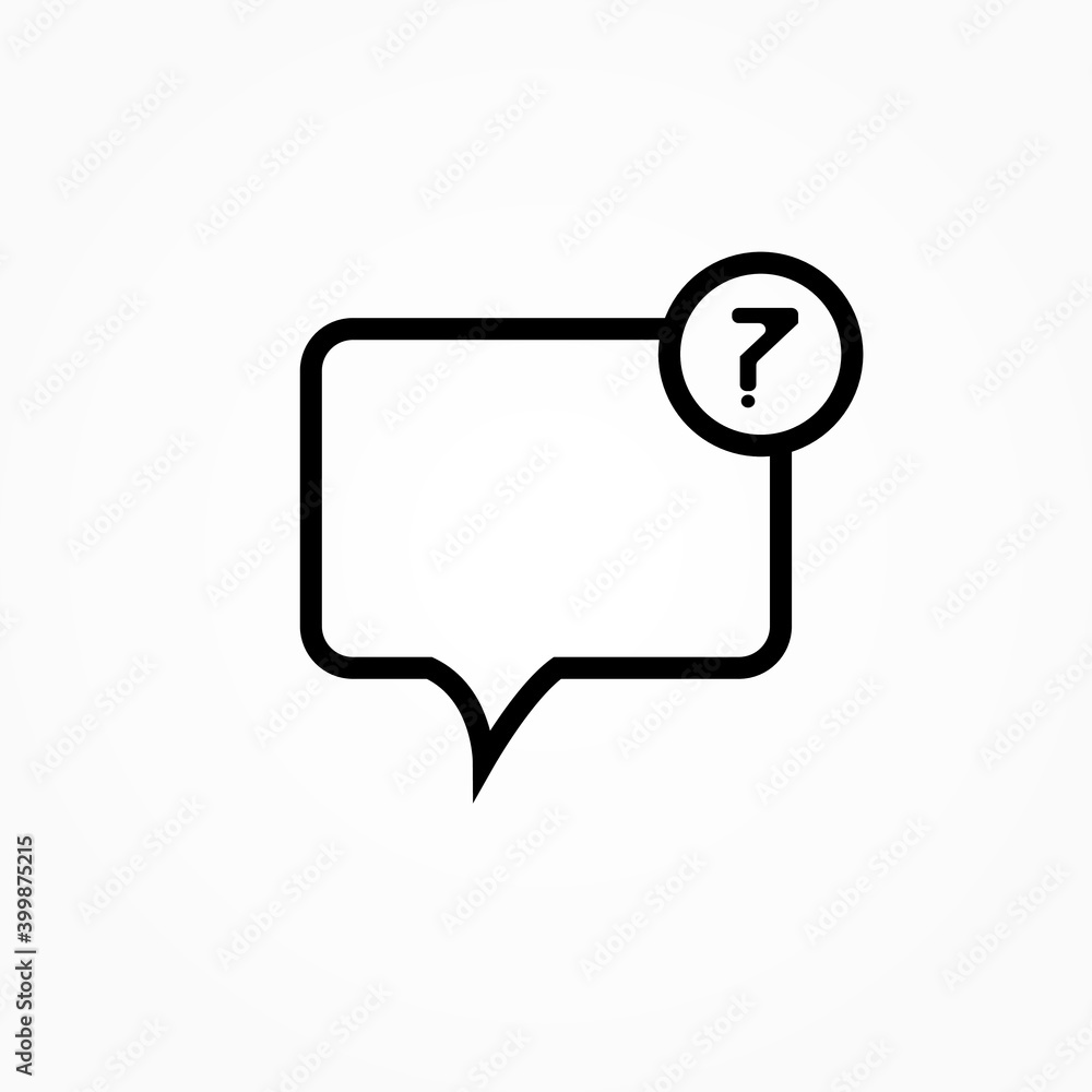 Poster help message icon for web and app