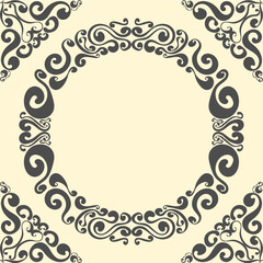 Background with victorian style. Lace or carved illustrations for frames and ethnic decorations