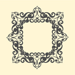 Background with victorian style. Lace or carved illustrations for frames and ethnic decorations