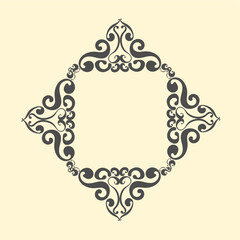 Background with victorian style. Lace or carved illustrations for frames and ethnic decorations