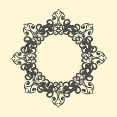 Background with victorian style. Lace or carved illustrations for frames and ethnic decorations