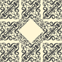 Background with victorian style. Lace or carved illustrations for frames and ethnic decorations