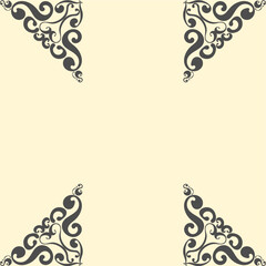 Background with victorian style. Lace or carved illustrations for frames and ethnic decorations