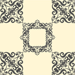 Background with victorian style. Lace or carved illustrations for frames and ethnic decorations