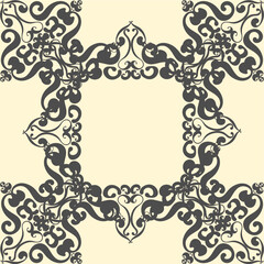 Background with victorian style. Lace or carved illustrations for frames and ethnic decorations