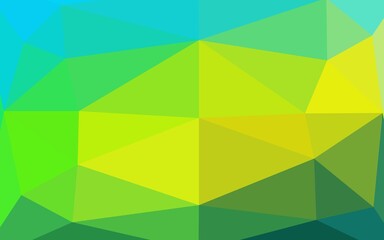 Light Green, Yellow vector low poly texture.