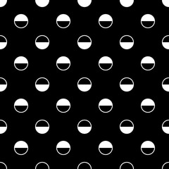 Circles pattern. Circular figures seamless ornament. Dots backdrop. Dot motif. Circle shapes background. Dotted wallpaper. Digital paper, textile print, web design, abstract image. Vector illustration