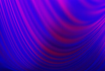 Fototapeta premium Dark Purple vector background with bent lines.